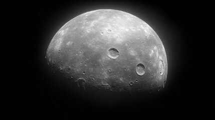 Wall Mural - Close-up view of a celestial body's surface.