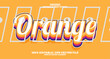 © Dhm - New Orange editable text effect in new modern trend style