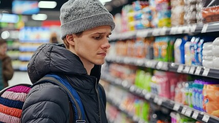 Wall Mural - a retail store using ai-powered advertising to enhance customer experience