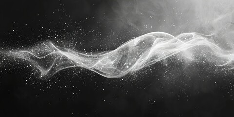 Wall Mural - Mystical glowing white light with celestial sparkle