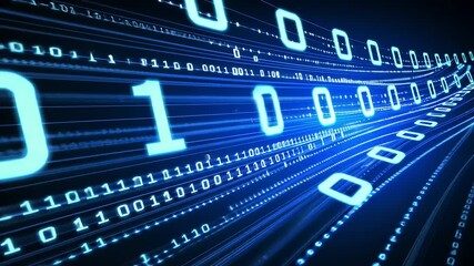 digital composite of binary code with binary code