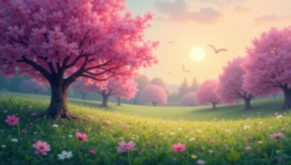 Abstract blurred nature scene, perfect for website or app backgrounds, water, pastel