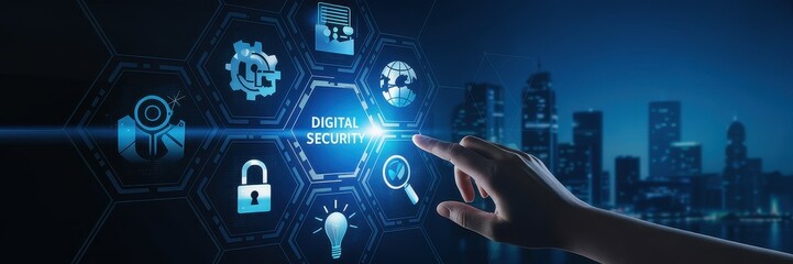 Interactive digital security interface display