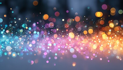 Wall Mural - Colorful Sparkling Lights Background