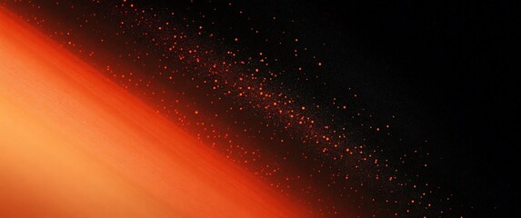 abstract orange gradient texture with luminous dots on transparent background