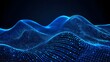 © NY-KSJ - Abstract Blue Light Waves in Digital Technology Background Design