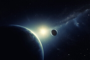 Wall Mural - Planets in space