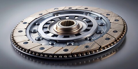 Poster - Precision Engineered Automotive Clutch Plate Detailed View of Internal Components and Construction