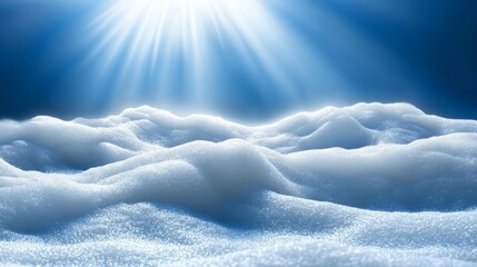heavenly light: a serene vista of fluffy clouds, bathed in the celestial glow of radiant sunlight, i
