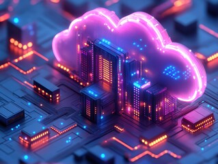 Fototapete - Cloud City