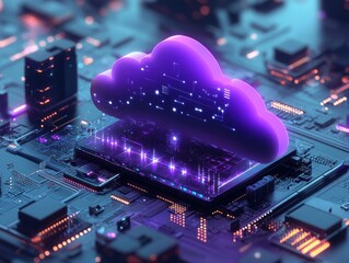 Fototapete - Artificial Intelligence Cloud Gaming Smartphone