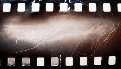 Aufkleber - vintage distressed film strip texture with scratches and grain for retro web design print media backgrounds and branding projects

