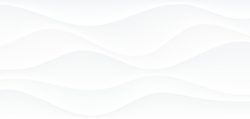 Aufkleber - Abstract vector white wavy background modern vector illustration