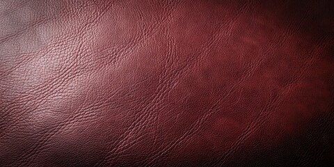 Aufkleber - Deep Maroon Leather Texture A Rich, Detailed Close-Up Showing the Natural Grain and Subtle Light Variations