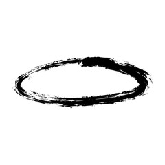 Wall Mural - hand drawn oval and circular doodle lines with brush, pen, and marker strokes. sketch-style highligh