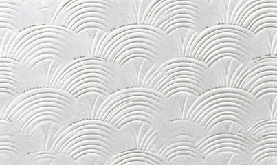  White Embossed Texture with Arc Pattern Background