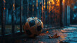 © Nebuto - a soccer ball left alone in the net