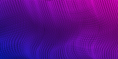 Modern light point Hi-tech digital technology concept. High tech computer illustration with purple and dark blue gradient background