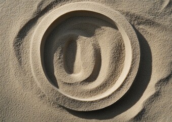 email symbol drawn in sand