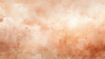 Aufkleber - Abstract Peach Watercolor Wash Background Texture Soft, Dreamy Hues for Design Projects
