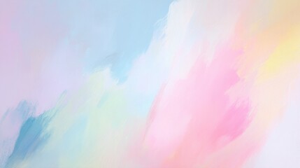 Fototapete - Pastel abstract background featuring smooth color flow and subtle watercolor textures, perfect for minimalistic visual content.
