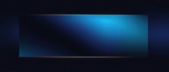 Wall Mural - Elegant dark blue gradient background with golden frame, perfect for modern design and luxury presentation Concept of sophistication, technology, and minimalism