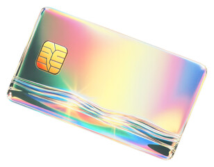 Canvas Print - png a glass credit card sign icon illustration electronics holographic.