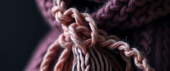 close up of a purple and black bag