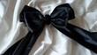 © David - Elegant Black Velvet Bow on Stylish Wedding Gift