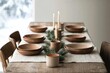 © Alexandr - Elegant table setting showcases minimalist design with earthy to