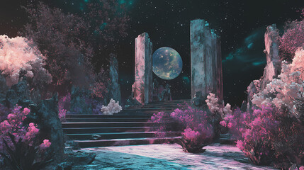 cosmic abyss a surreal portal to an unknown world a captivating exploration of celestial wonder and 