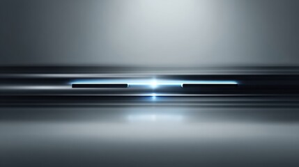 Leinwandbilder - Minimal Loading Bar With Digital Counters Featuring Smooth Motion Blur Effect in Modern Design