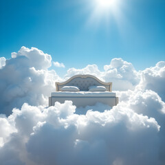 Wall Mural - bed in the clouds