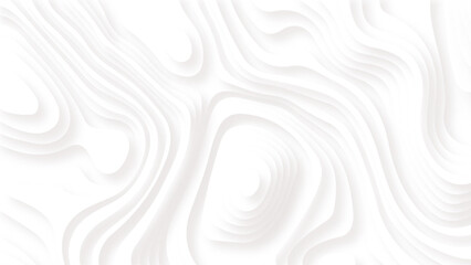 Wall Mural - abstract white paper cut background with lines. white wave paper curved reliefs abstract background.