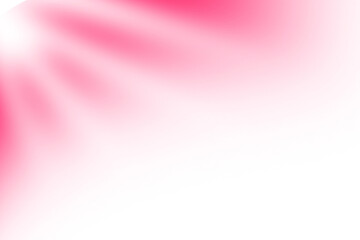 Fototapete - Abstract pink and white light beams on black transparent background.