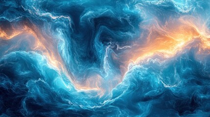 Wall Mural - Abstract swirling celestial nebula