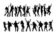 © MadeDirgaPepe - dancing people silhouettes vector collection