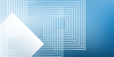 Wall Mural - an abstract vector graphic featuring concentric squares and intersecting lines. the modern geometric