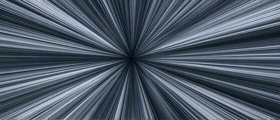 Wall Mural - abstract radial blur effect with converging lines in shades of gray.