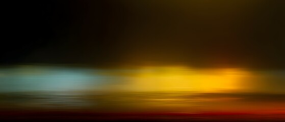 Wall Mural - abstract blurred background with dark tones and a gradient of yellow and blue.