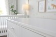 © fabioderby - Empty nursery dresser top ready for baby products in a cozy room