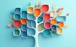 © Itsaree  - Modern decision tree diagram with vibrant color scheme
