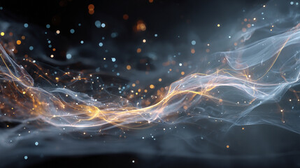 Wall Mural - curved energy flow animation -abstract motion graphic loop, abstract background showing colorful mul
