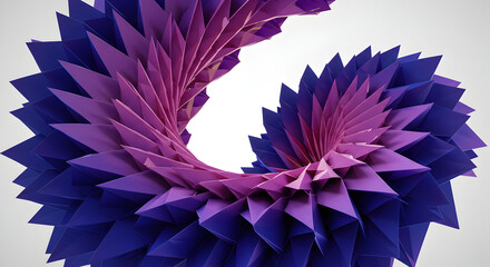 Elegant Geometric Spiral Design With Purple Tones For Modern Backgrounds