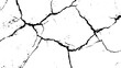 © Song Long - Vector grunge cracked texture style with cracked texture isolated on white background. Cracks concrete wall texture white and black. Grungy, grunge effect, grunge texture, dry land crack effect,