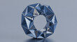 © INDAH - Complex Geometric Donut Sculpture With Metallic Finish In Studio Setting