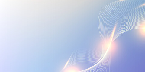 Modern abstract background with flowing lines. Digital future technology concept. vector illustration.