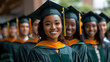 © AN STOCK - Group of graduates in gowns and caps, representing educational success and new beginnings