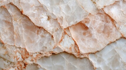 Aufkleber - Polished onyx stone displays intricate natural patterns under subtle ambient light, creating a serene atmosphere with clear space for text on the left side