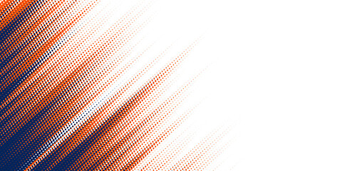 Fototapete - Dots halftone white and blue color pattern gradient grunge texture background. Dots pop art comics sport style vector illustration halftone. modern